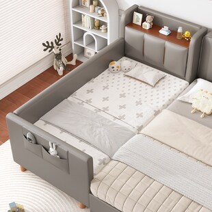 儿童床小床拼接大床带护栏侧边加宽床拼接床边床男孩婴儿床单人床