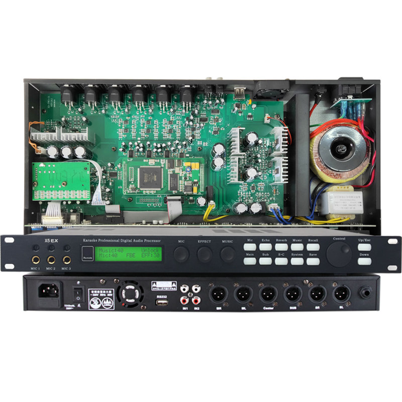 X5效果器KTV前级卡拉OK数字混音器器唱歌K歌前置放大器舞台演出酒