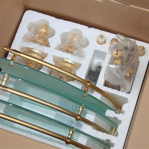 利事达加厚玻璃角架三角架 浴室置物架卫生W间转角架单层