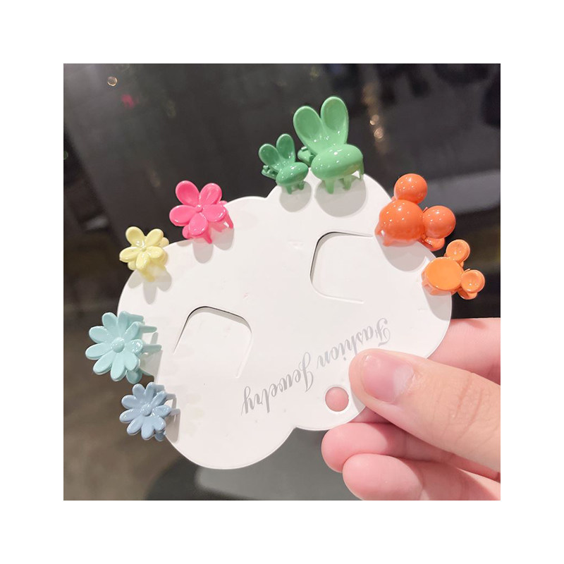 婴儿小爪子发夹女宝宝o不伤发发卡小孩儿童小朋友可爱超萌洋气发