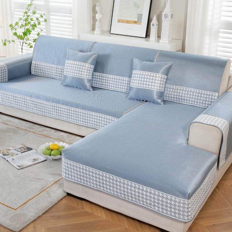 款凉席沙发垫发套防滑沙2024冰包丝竹藤夏天全罩坐垫夏季机席洗可