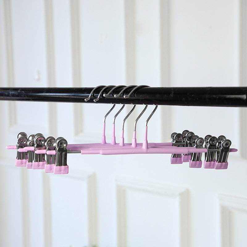 裤架裤夹家用防滑裤架挂裙u夹纳米浸塑裤夹衣架无痕加粗带夹裤夹