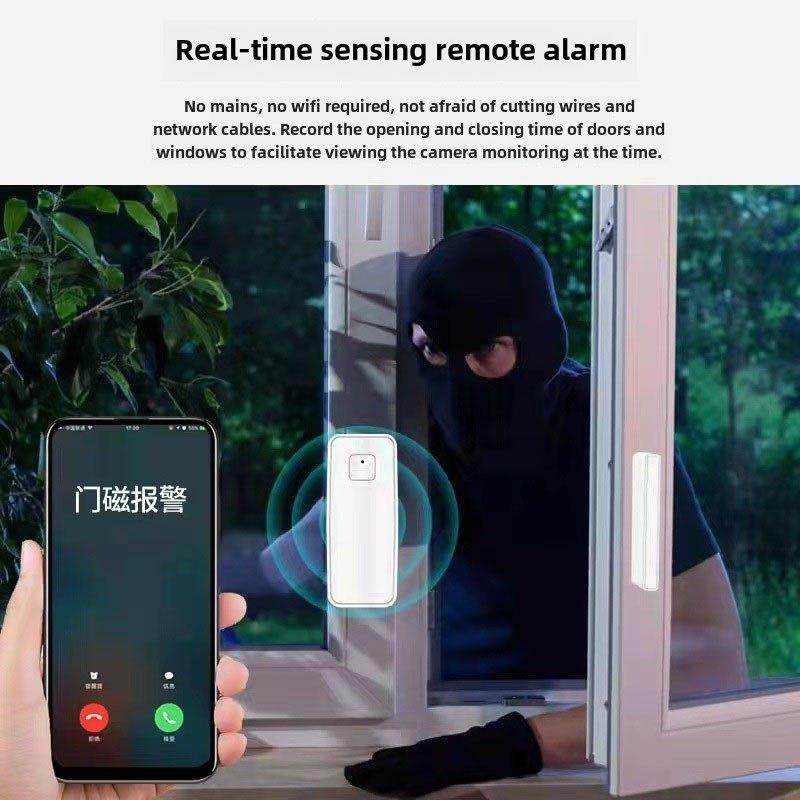 NB门磁报警器入户门窗店铺仓库酒店开关门忘关门短信电话微信通知
