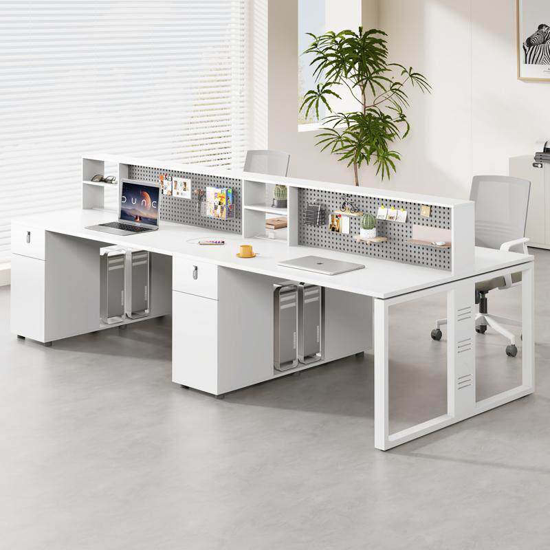 办公桌员工位职员桌椅组合简约现代面对面2四4人位办公室家俱套装