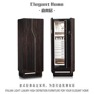 轻奢高端实木首饰保险柜家用别墅豪宅设计师珠宝箱高级保险柜 意式