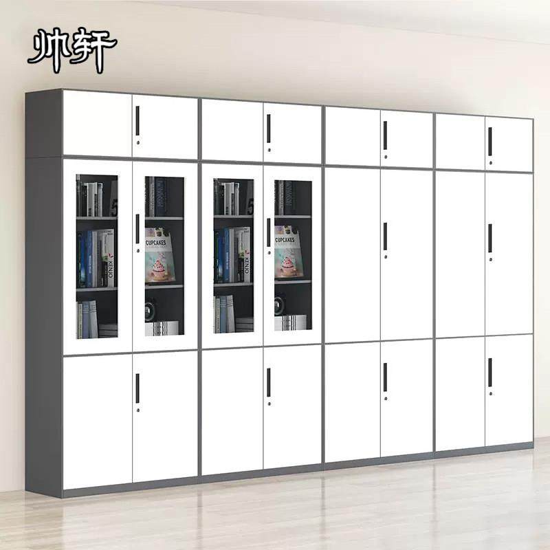 拆装文件柜铁皮柜窄边柜办公柜档案资料柜财务凭证柜矮柜灰白套色,商业/办公家具,文件柜,淘宝优惠券,粉丝福利购,淘宝优惠卷