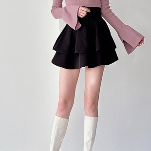 Grl 紫罗兰内衬喇叭迷你裙  品番:gm772