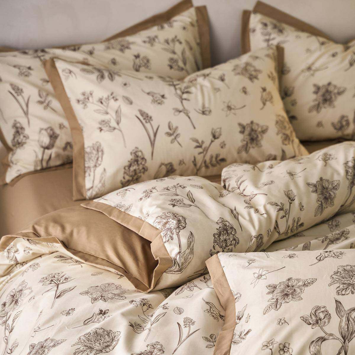 高定长绒棉拼角印花加厚磨毛四件套纯棉床笠床单宿舍三件套