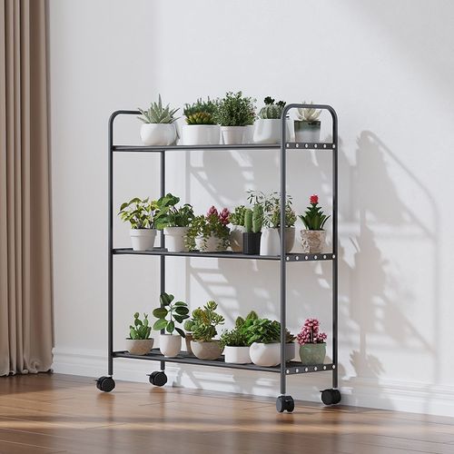 花架阳台置物架阶梯式多层植物多肉花盆托架铁艺花架子客厅落地式