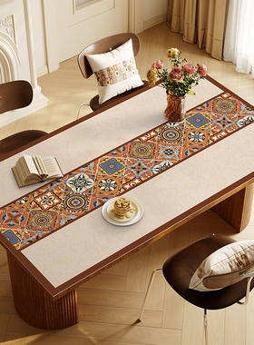 美式餐桌垫防水防油防o烫免洗桌布茶几台布高级感桌面pvc保护垫子