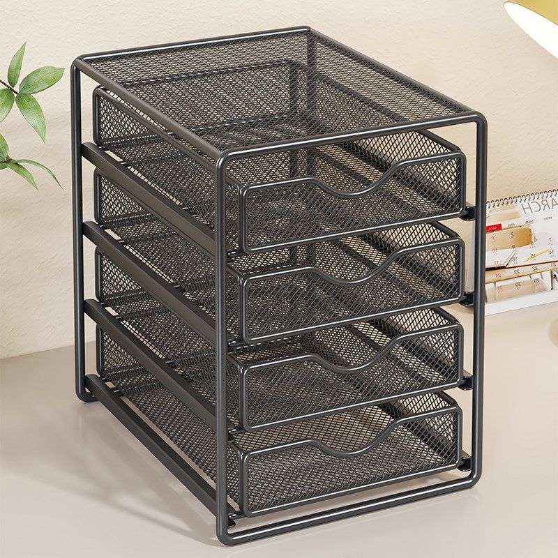 桌面带抽屉文件架多层文件收纳层架金属资料架文件框办公室A4文件,文具电教/文化用品/商务用品,文件座/文件架/文件框,淘宝优惠券,粉丝福利购,淘宝优惠卷