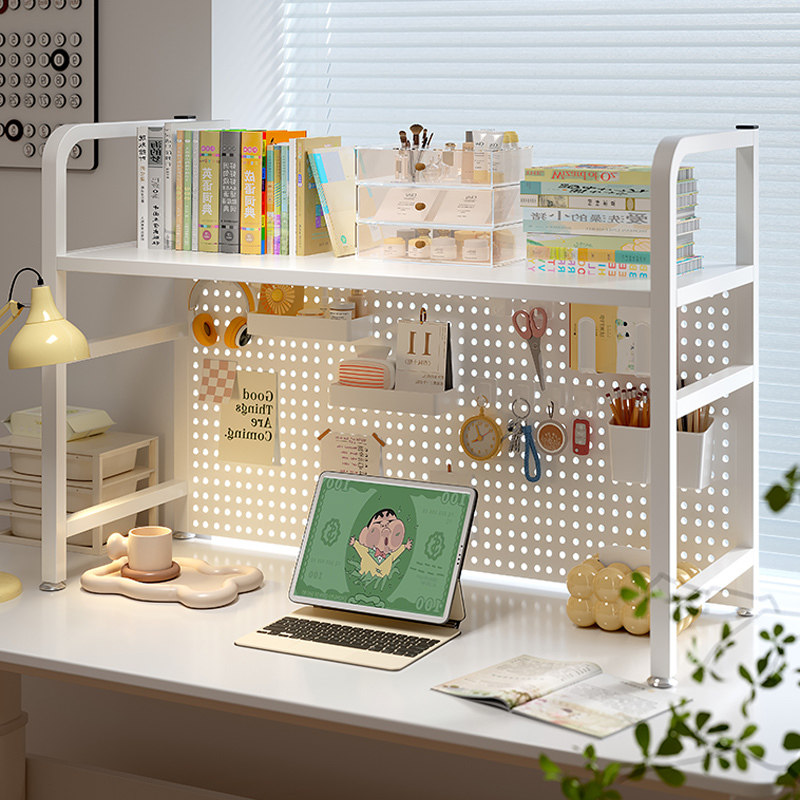 桌面置物架洞洞板书架桌上收纳架学生书桌多层铁艺简易办公整理架,住宅家具,书架,淘宝优惠券,粉丝福利购,淘宝优惠卷