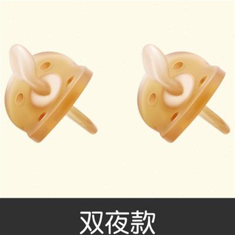 宝宝全硅胶婴儿安抚奶嘴0-6-18个月超软N新生儿安慰安睡2个装