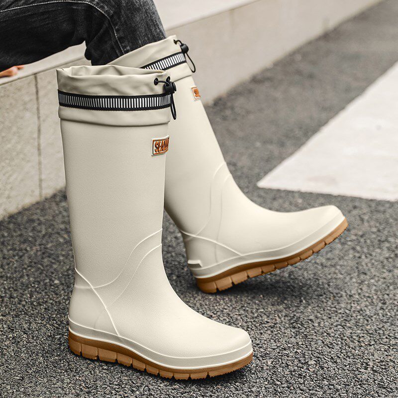 新型水鞋男款2025新款防滑防臭雨鞋男士成人长筒雨靴钓鱼防水胶鞋