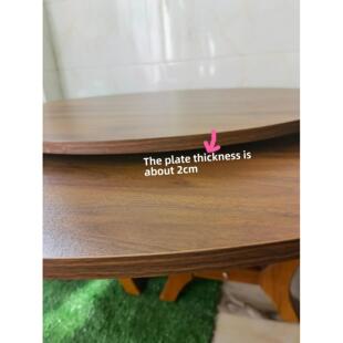 折叠圆形桌面实木餐桌圆形桌面花园桌桌面实木折叠圆桌大圆桌家