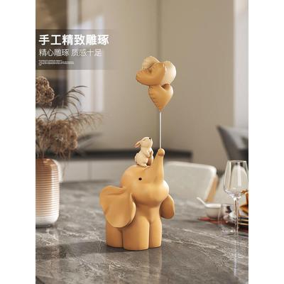 治愈系小象桌面摆件客厅玄关电视柜办公室家居装饰品生日乔迁礼物