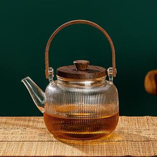 家用花茶水壶耐高温加厚耐热过滤水壶煮茶壶器 玻璃泡茶壶茶具套装