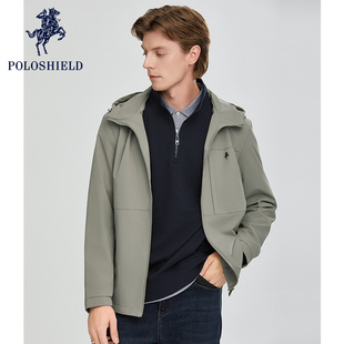 POLOSHIELD男士男生宽松百搭春秋休闲外套男款男女情侣款夹克外套