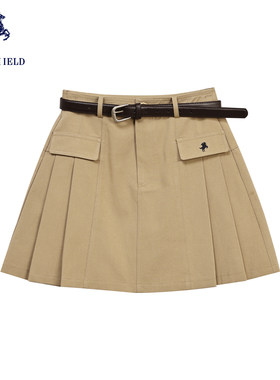 【商城同款】POLOSHIELD女士休闲百搭短裙学院风百褶裙6262Q2C169