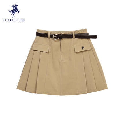 【商城同款】POLOSHIELD女士休闲百搭短裙学院风百褶裙6262Q2C169