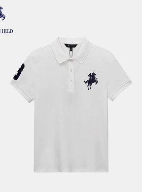 【商场同款】POLOSHIELD女士百搭时尚POLO衫短袖上衣6262T1C048