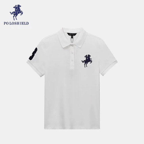 【商场同款】POLOSHIELD女士百搭时尚POLO衫短袖上衣6262T1C048