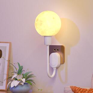 创意月球灯床头灯插电卧室浪漫气氛灯氛围感好物治愈系月亮小夜灯