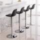北欧吧台椅现代简约前台椅升降旋转塑料椅子家用高脚凳酒吧椅靠背