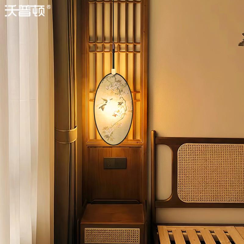 宋代美学D8682新中式卧室吊床吊灯中古风禅意茶室餐厅书头复房古