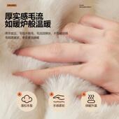 沙发盖布 加厚坐垫子防滑冬季 网红泡泡绒 仿兔毛绒沙发垫秋冬款