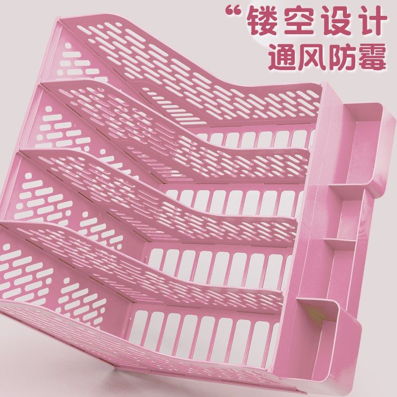 文件架筐子多层加厚四栏办公用品大全资料架档案文件夹收纳盒置物