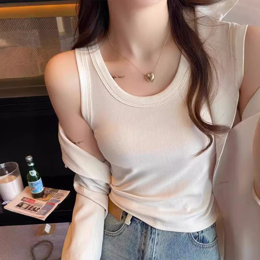 美式甜酷辣妹工字背心吊带女内搭夏季外穿设计感小众无袖打底上衣