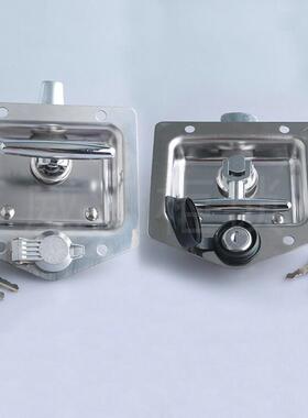 威满柜锁MS858 304不锈钢平面锁 工程车箱式汽车门方锁机柜面板锁