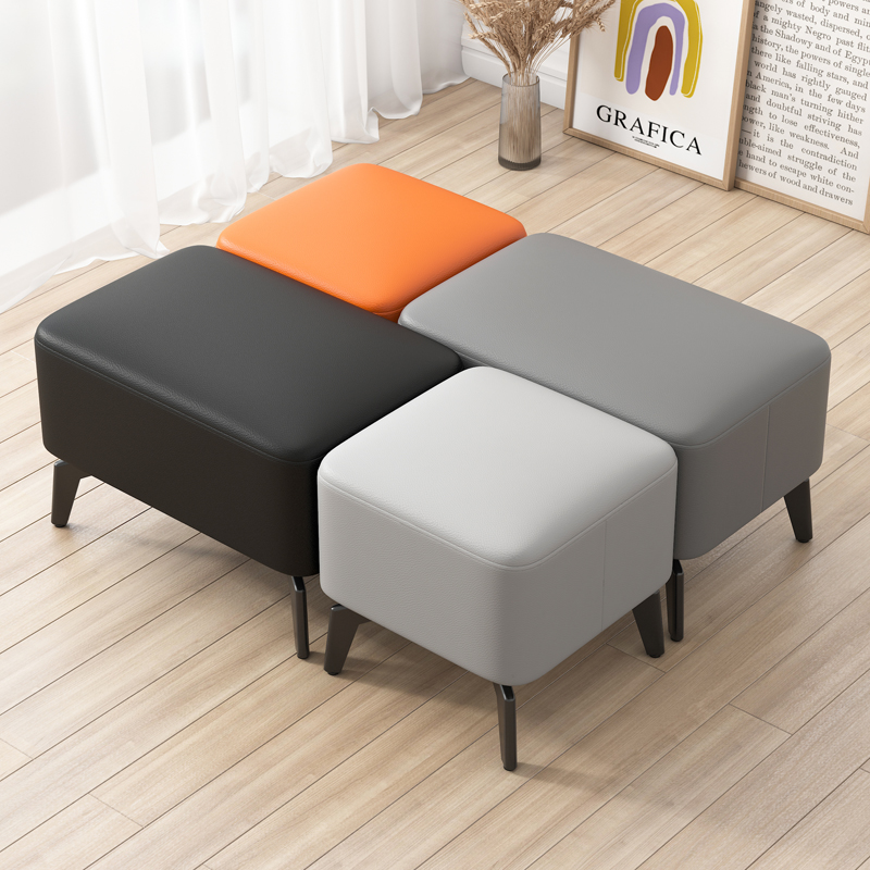 矮凳皮凳子家用茶几凳门口换鞋凳小板凳沙发凳方凳客厅脚踏凳轻奢