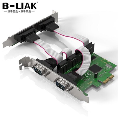 B-LIAK PCI-E转4串口卡 4个RS232接口串口卡 4口串口卡 4COM卡