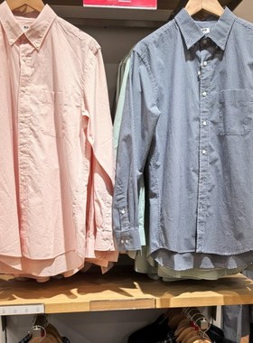 男女装优质长绒棉格子衬衫长袖衬衣R476014 476015 473281 476016