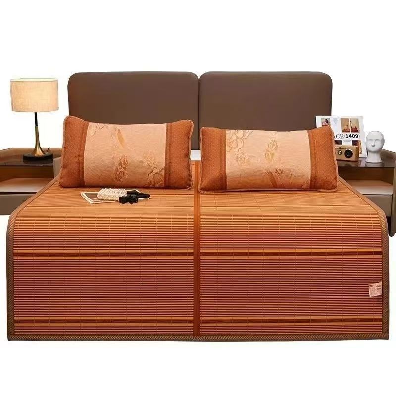 凉席竹席1.8米折叠家用1.5米双面席0.9m学生宿舍席子草席夏季裸睡