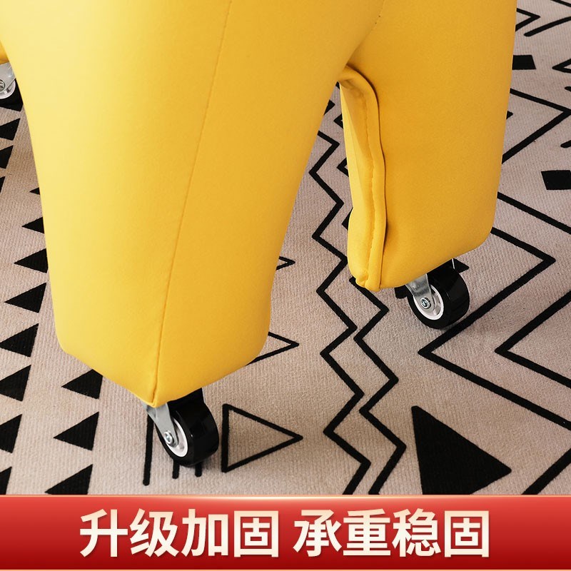 恐龙凳子动物凳儿童沙发玩具生日礼品滑轮凳家用客厅摆件换鞋矮凳