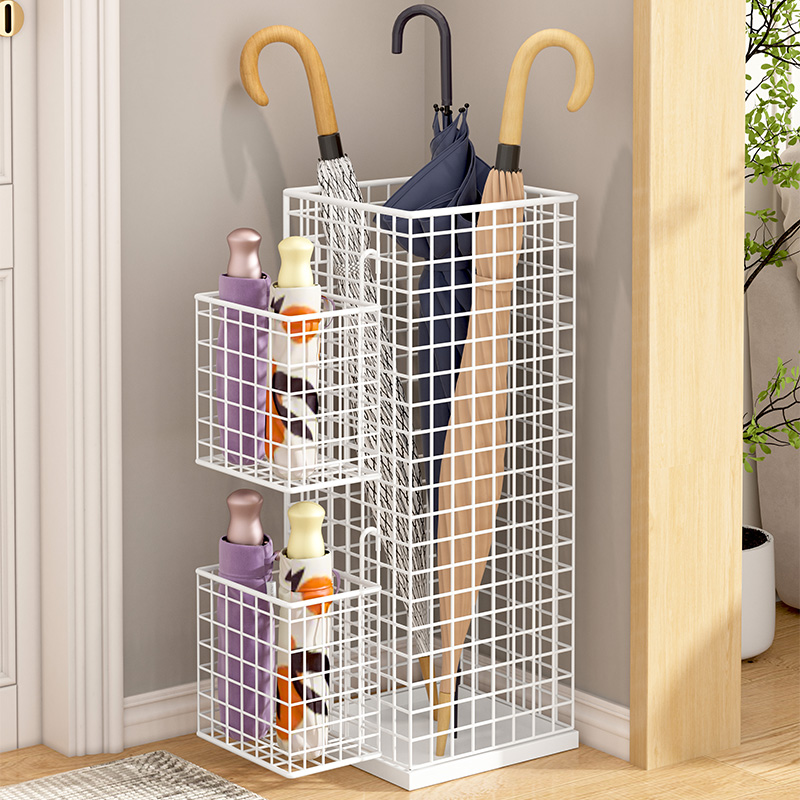雨伞置物架家用雨伞桶门口雨伞沥水放置架雨伞收纳层架商用挂伞架