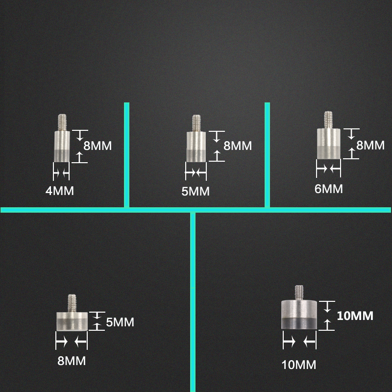 百分表表针 钨钢平测头 高度规探针 指示表测针 平面测头 M