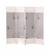 屏风草编布艺屏风玄关办公酒店屏风客厅折屏