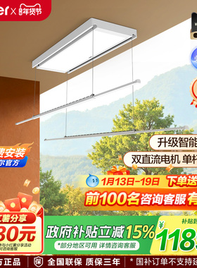 【政府补贴】海尔电动晾衣架超薄阳台自动升降晾衣机语音款YL06Y