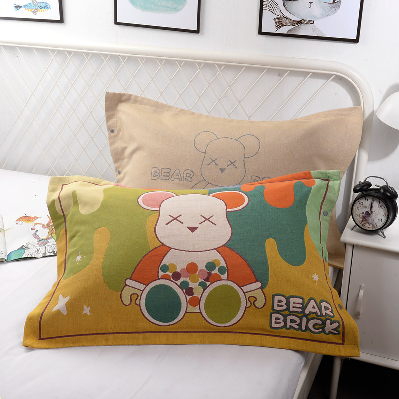 全棉枕套一对装按扣枕套加大加厚枕头套家用成人透气吸汗枕芯套,床上用品,枕套,淘宝优惠券,粉丝福利购,淘宝优惠卷