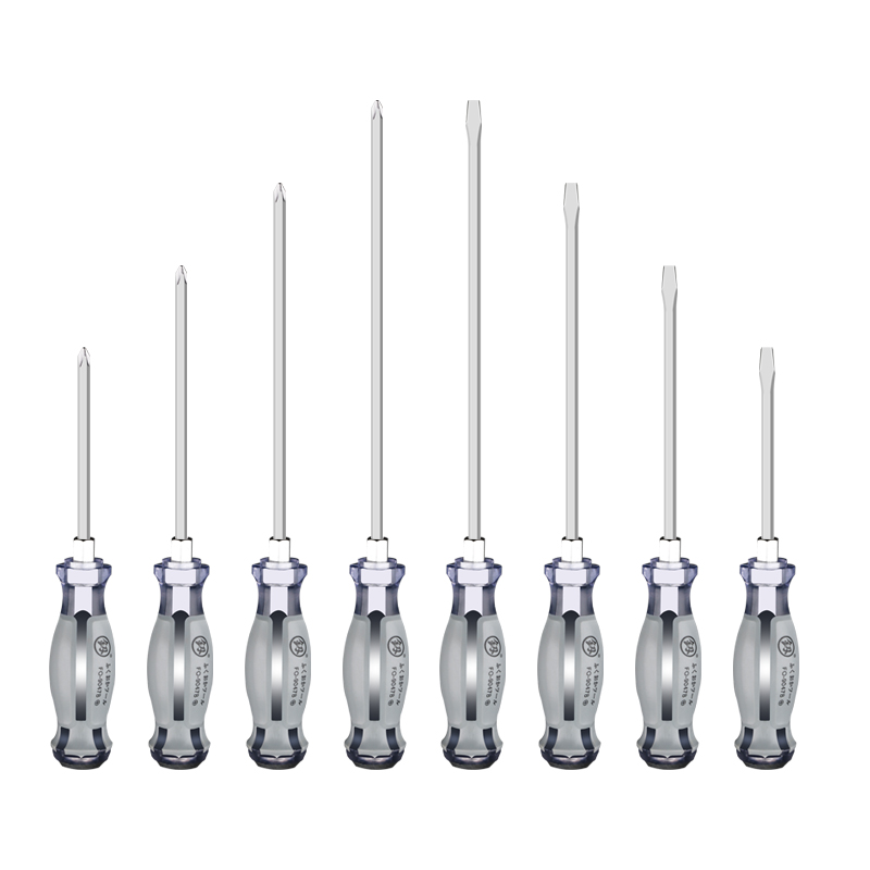 福冈一字螺丝刀十字穿心可敲击超硬超长杆梅花平口起子改锥强磁性