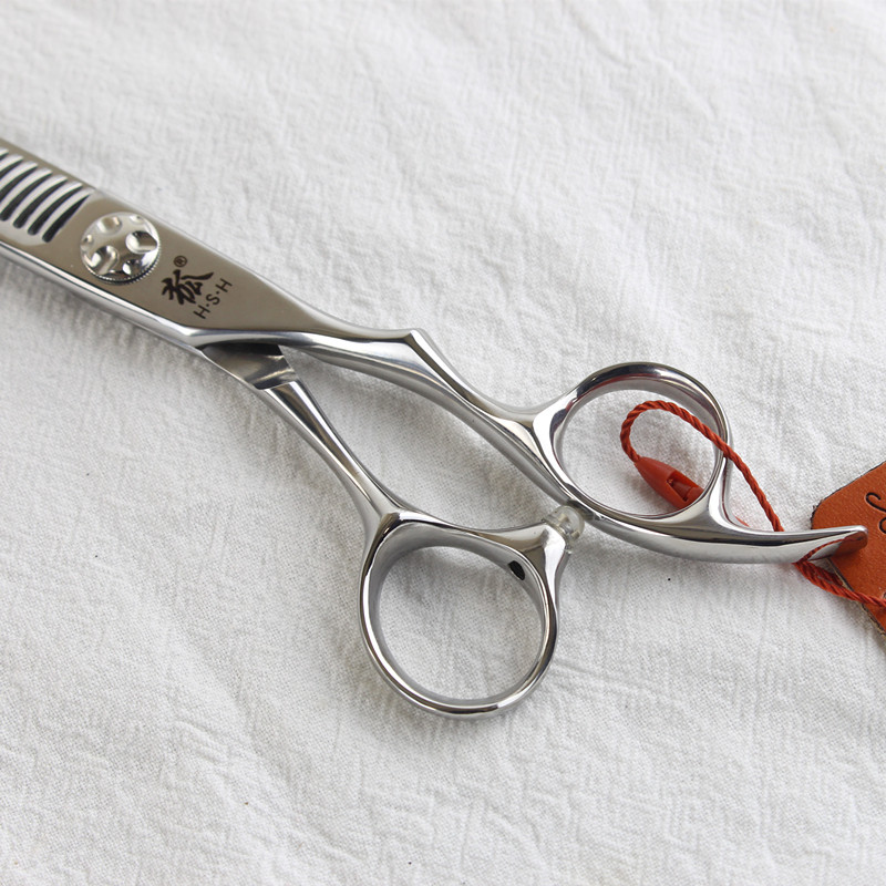 狐剪无痕打薄女法牙剪专业发廊发型师碎发调量剪刀10-15去发量