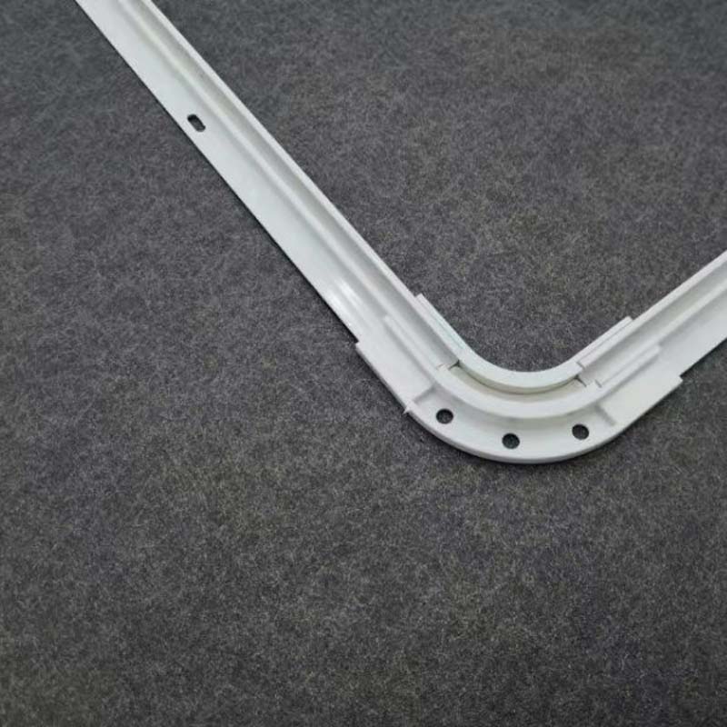 飘窗可转弯隐形窗帘轨道直轨黑色滑道阳台内开窗U型超薄轨0.72cm