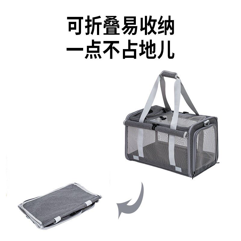 电动车猫包带猫咪出门便携出行宠物包狗狗轻便可折叠透气大容量袋