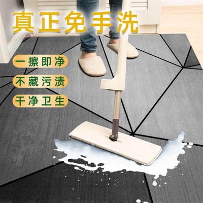 皮革进门地垫防水防油可擦洗免洗厨房垫客厅pvc走廊入户门垫家用