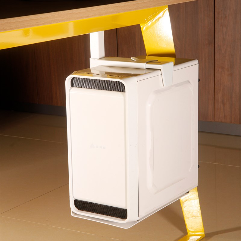 电脑主机架悬挂式台式吊架办公桌下托架机箱支架金属收纳底座置物