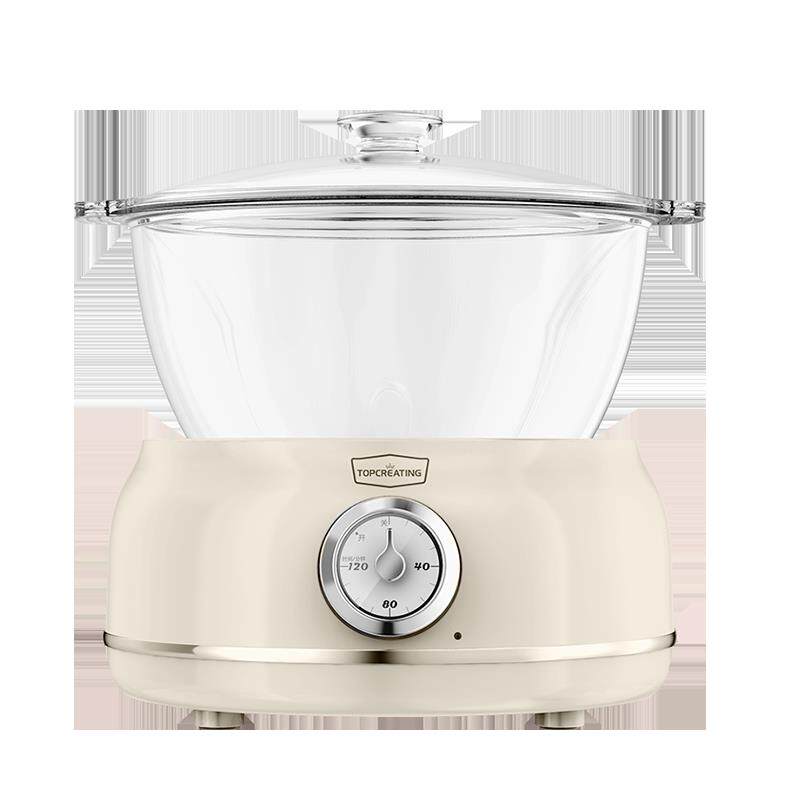 拓普全玻璃炖锅0胶0胶恒温火慢炖锅智能分体式健康炖锅电炖锅